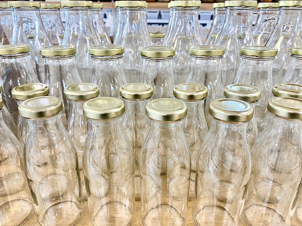 How to Decorate Your Dorm Room With Glass Milk Bottles Drink Milk in Glass Bottles